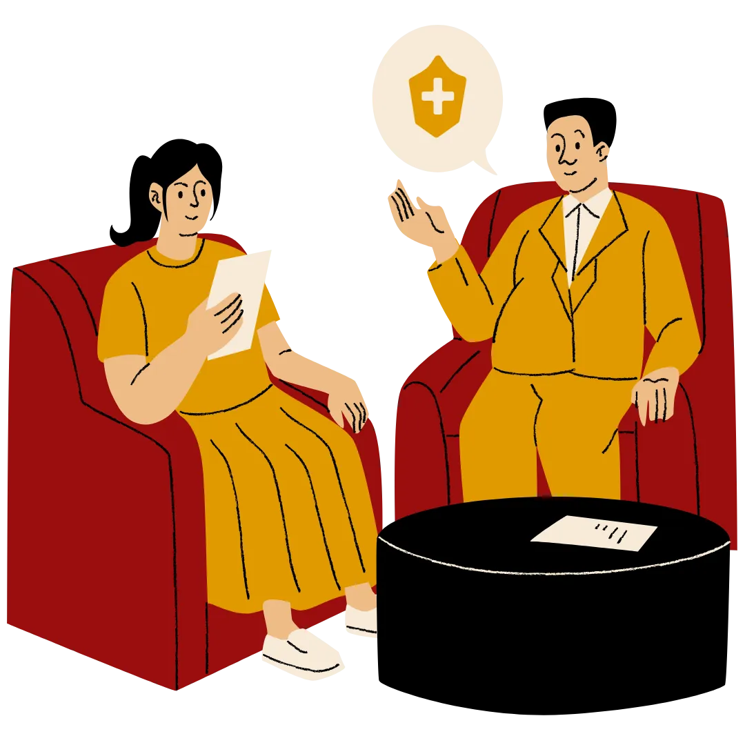 consulting with the agent